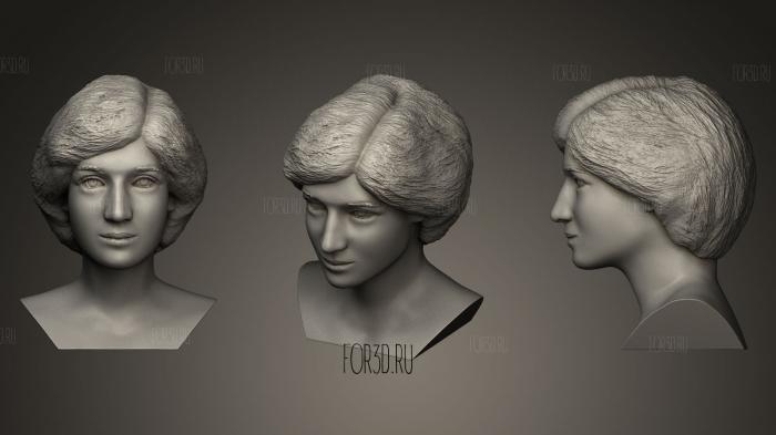Princess Diana stl model for CNC